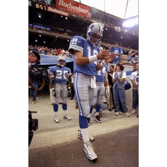 RARE Detroit Lions 90s STARTER Image tee shirt L Graphic animal NFL football vtg - Picture 7 of 7